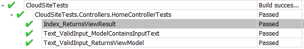 Passing Unit Tests (NCrunch console)