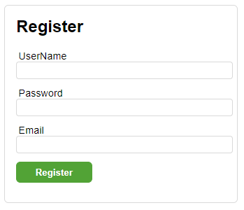 Working Registration Form