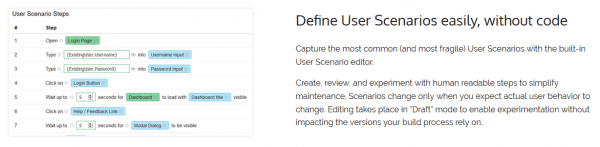 Defining a User Scenario feature