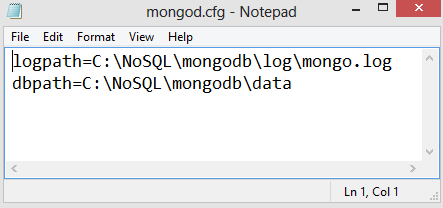 MongoDB configuration file