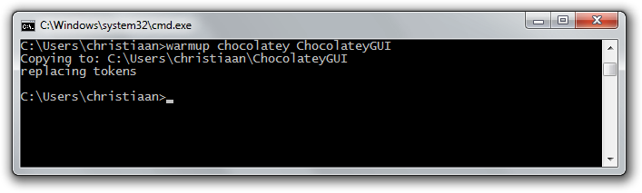 chocolatey install package